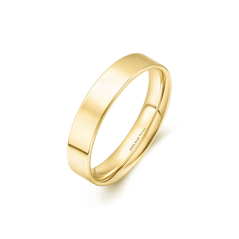 Gold Smooth Band 4mm